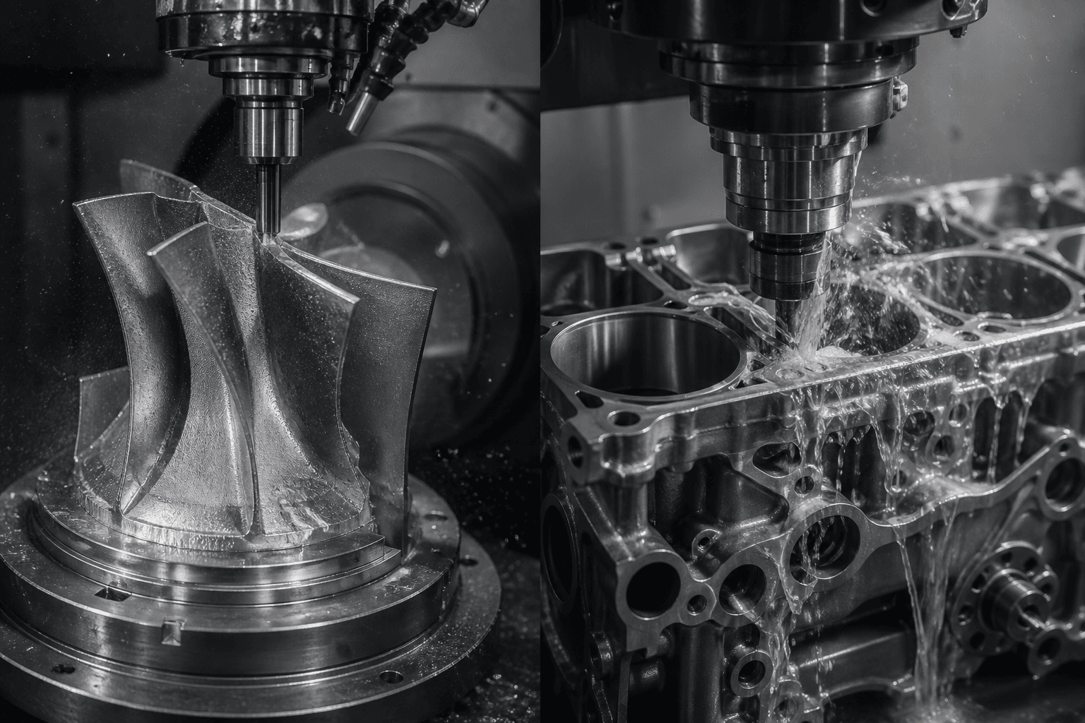 Precision machining of aerospace and automotive components